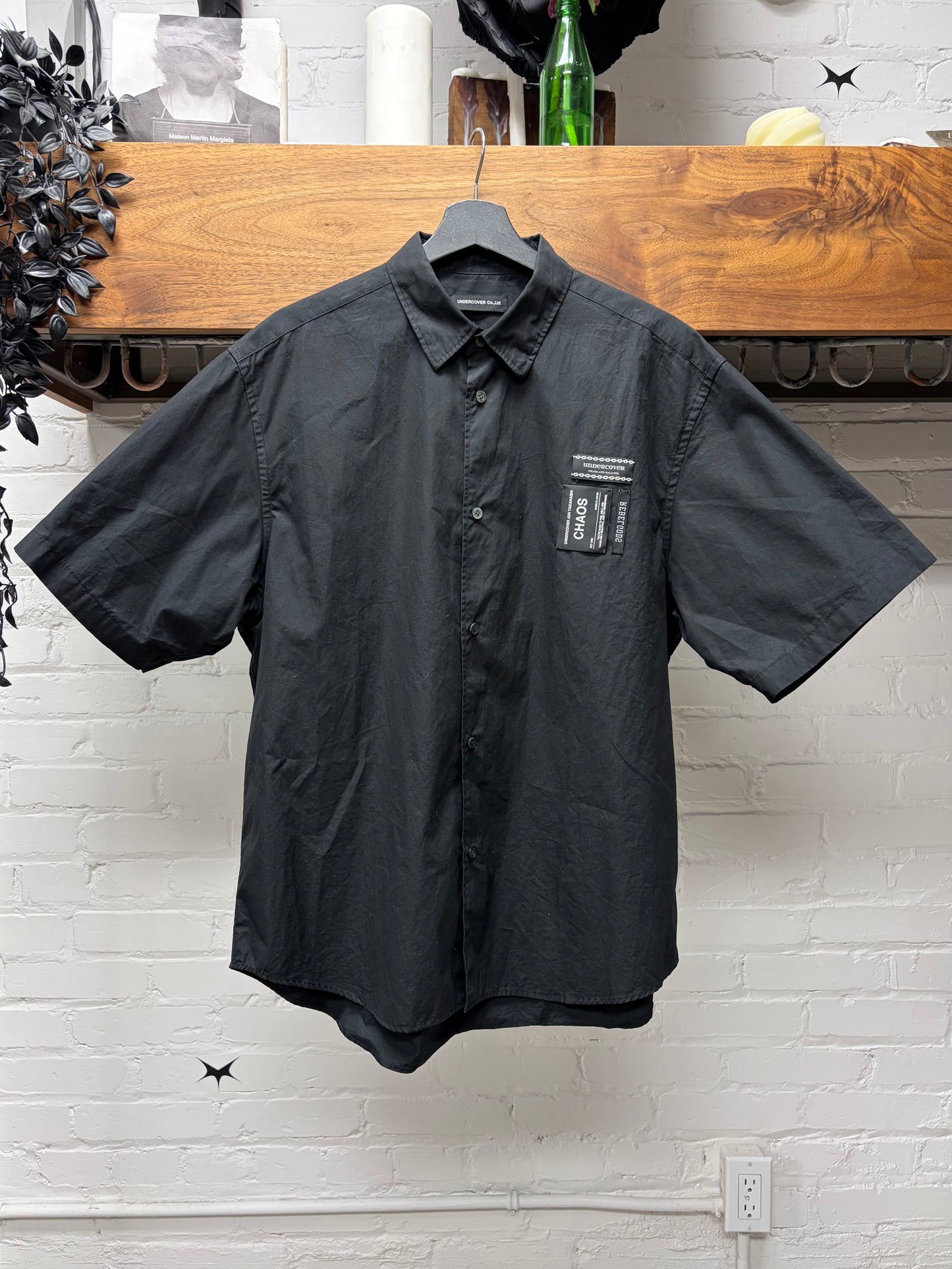 Undercover ‘Rebelgods’ Chaos/Balance Short Sleeve Button Up Shirt