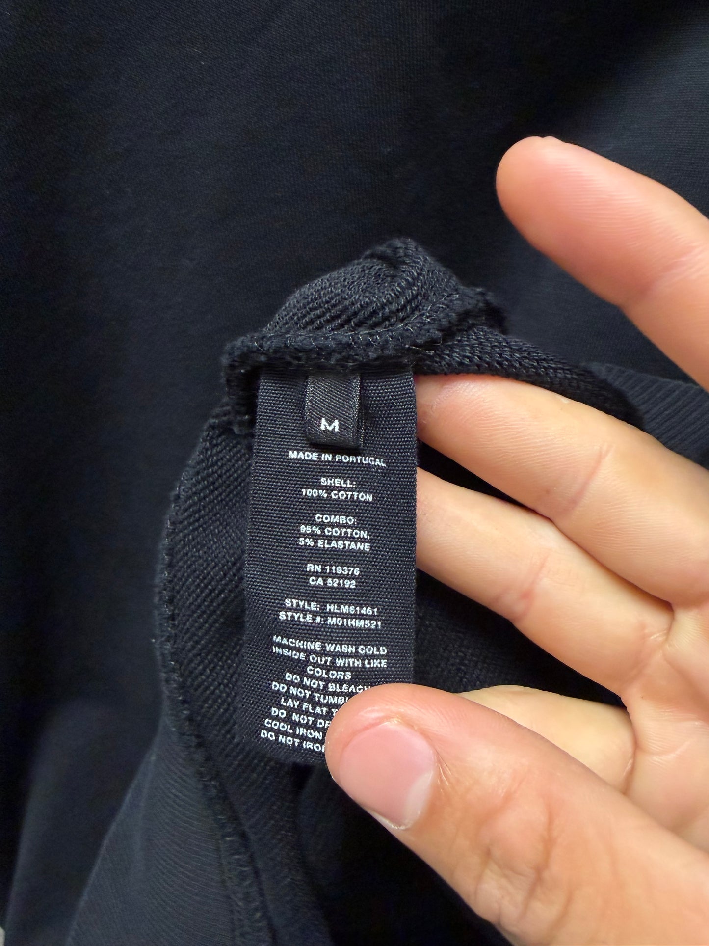 Helmut Lang ‘Plus Cross’ Black/White Back Logo Sweatshirt