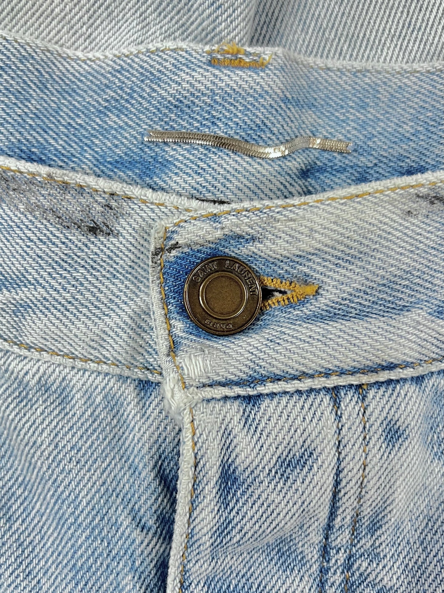 Saint Laurent D18 Light Wash Blue Denim