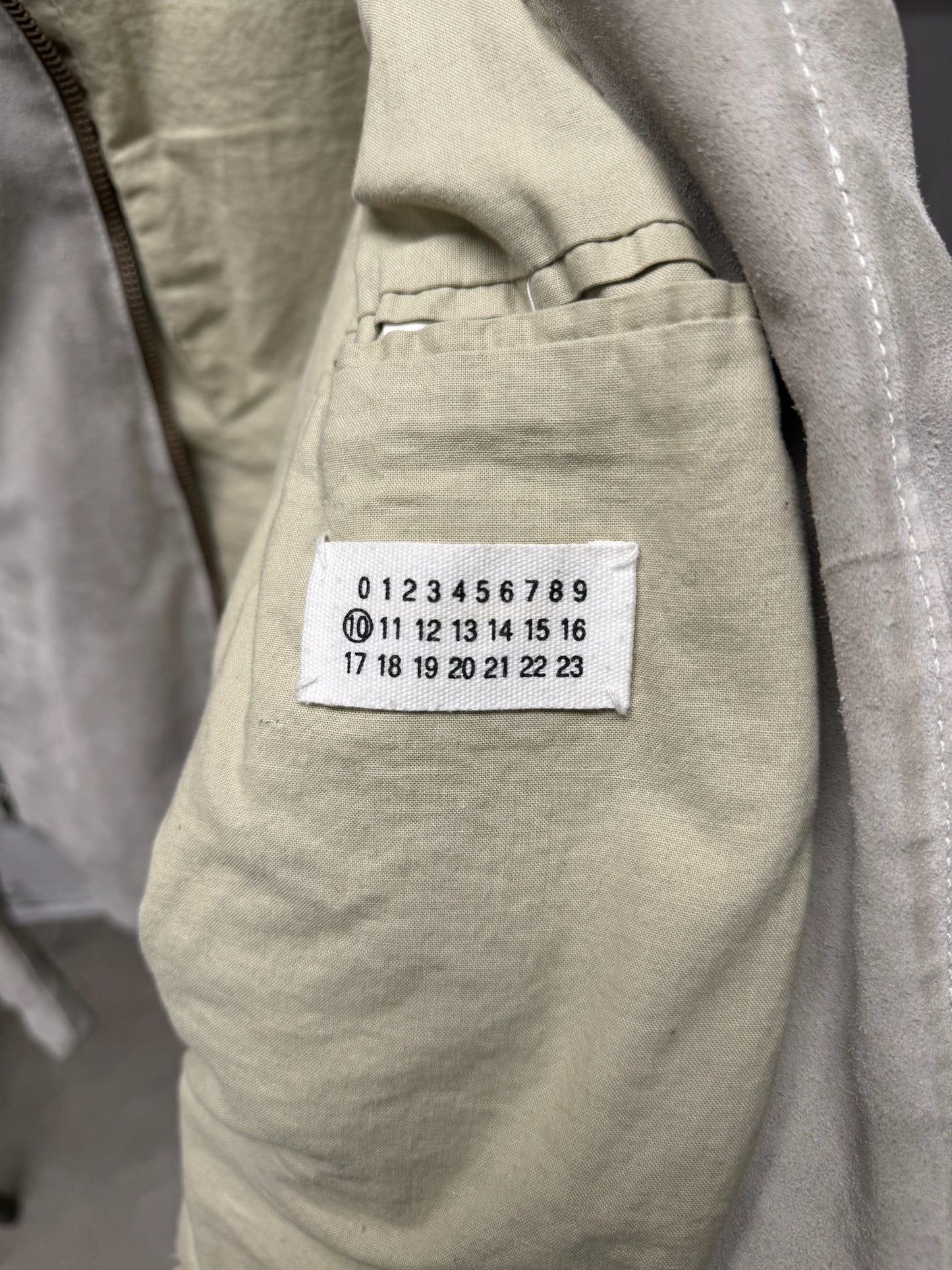 SS2002 Maison Martin Margiela ‘5-Zip’ Suede Bomber Jacket
