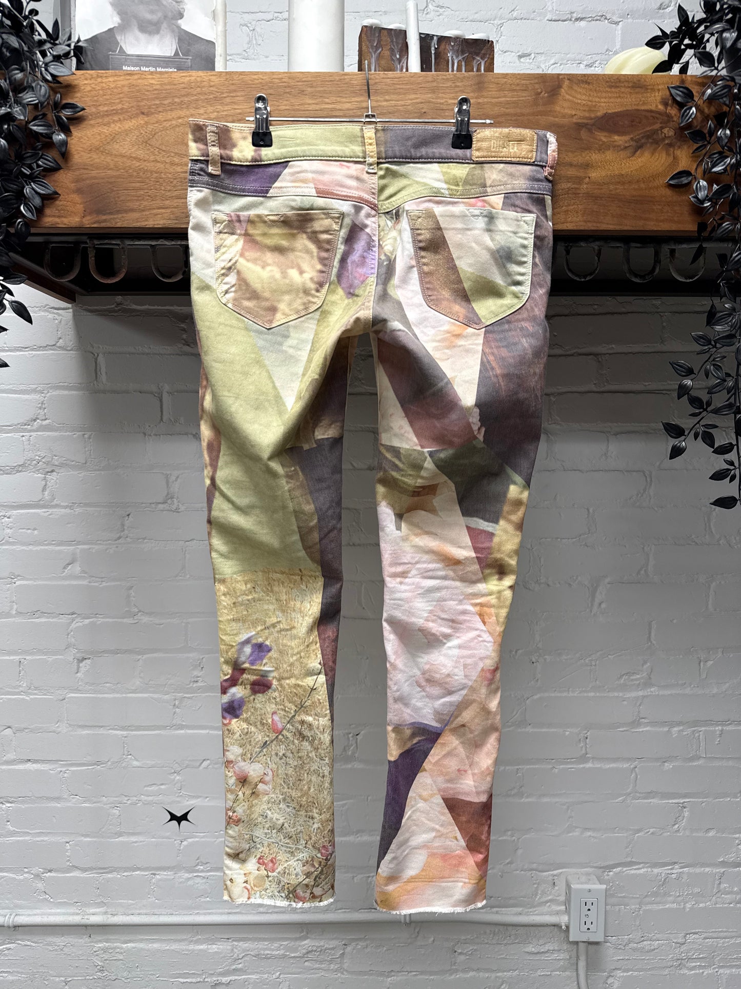 Diesel Slim Cut Low Waisted Full Print Denim