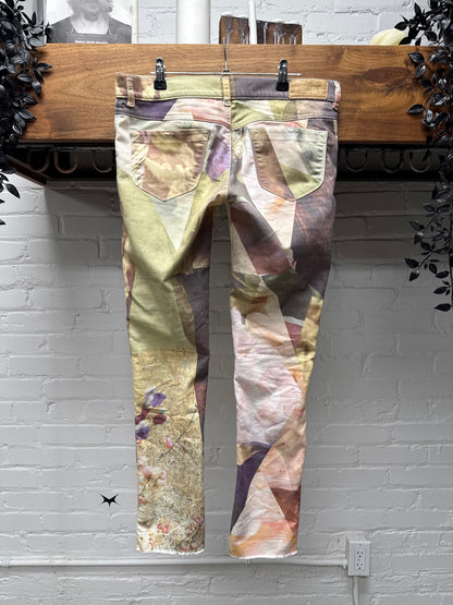Diesel Slim Cut Low Waisted Full Print Denim