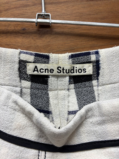 SS2016 Acne Studios ‘Odette Frosted’ Plaid 3/4 Length Sweatpants