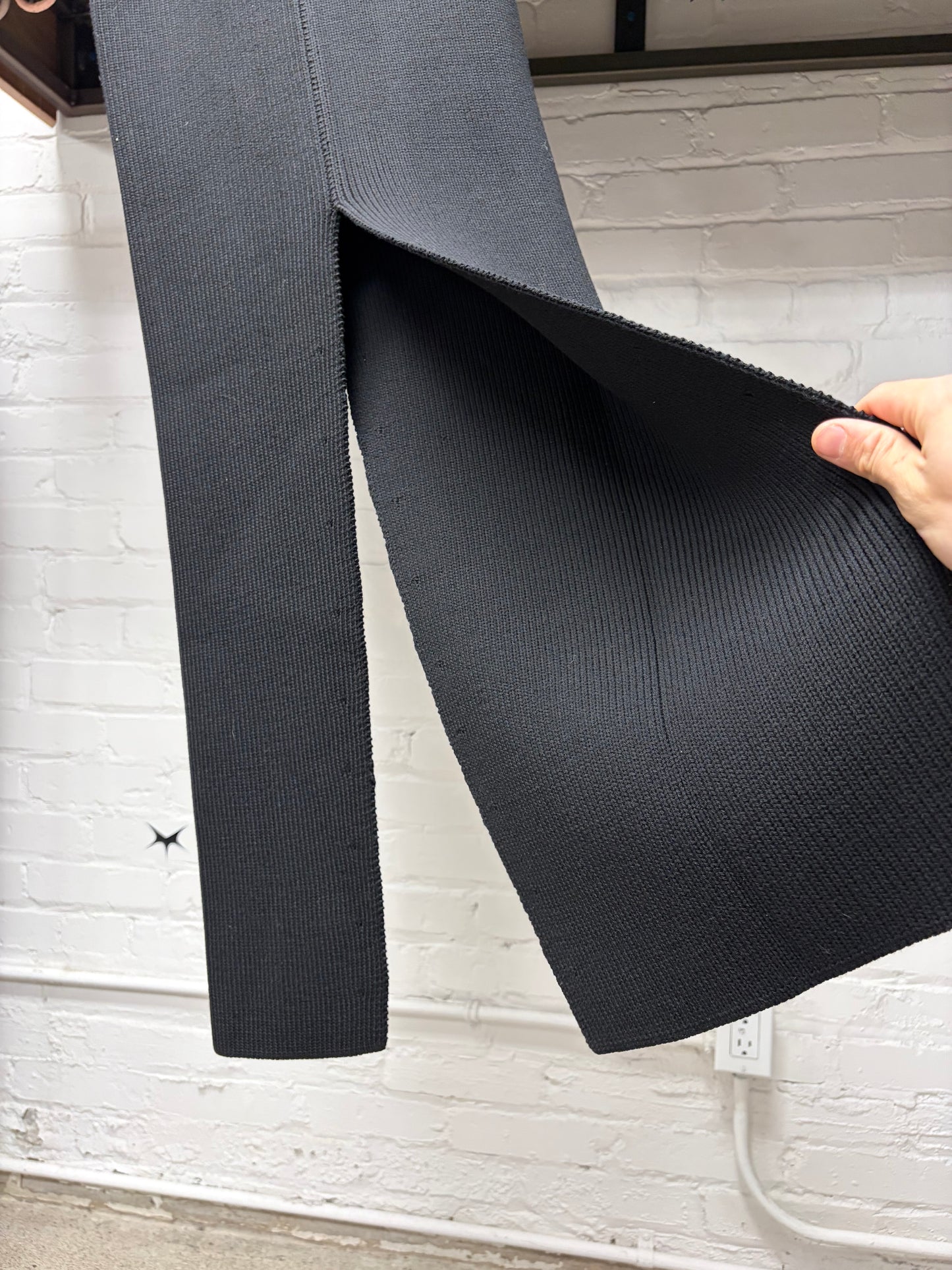 AW2025 Rick Owens ‘Concordians’ Split Black Short ‘Sliced’ Skirt