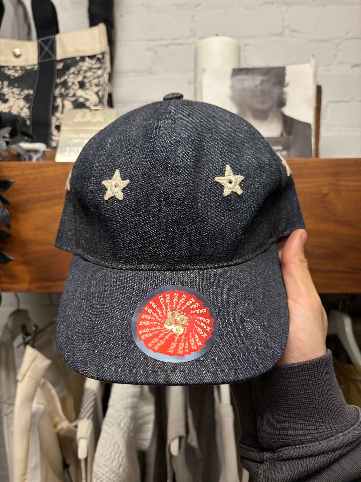 Kapital 10.5oz ‘Star’ Raw Blue Denim Fitted Hat