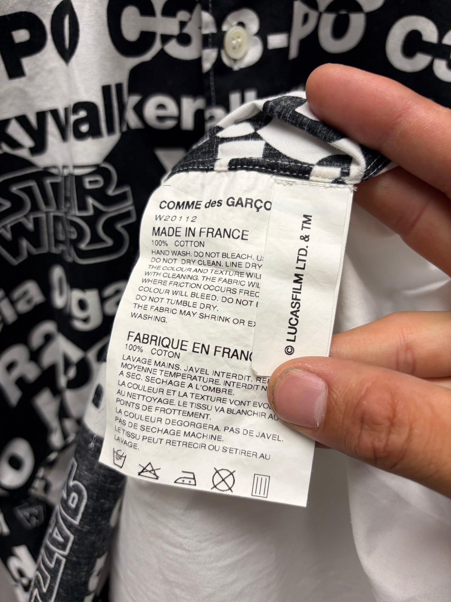 Comme Des Garçons Shirt x Star Wars Full Print Button Up Shirt
