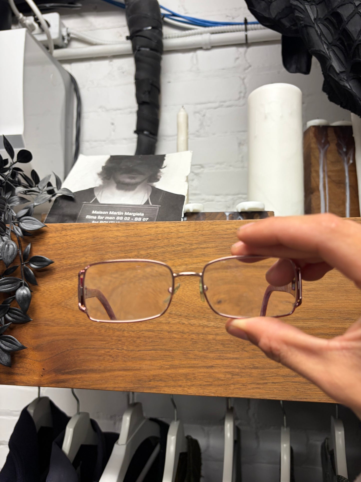 Versace Pink/Silver ‘Medusa Logo’ Rectangular Shape Prescription Glasses