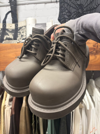 Balenciaga Brown ‘Steriod’ Derby Oversized Low Top Boots