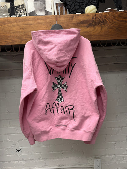 Chrome Hearts ‘Vanity Affair’ Pink/Checkered Cross Hoodie