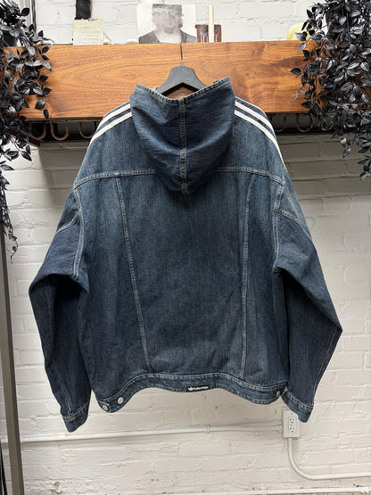 SS2023 Balenciaga x Adidas Denim Hooded Jacket