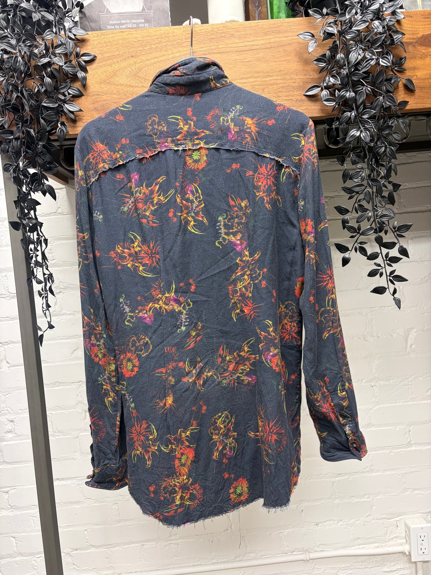 14th Addiction Floral Button Up Shirt with Wooden ‘Tusk’ Buttons