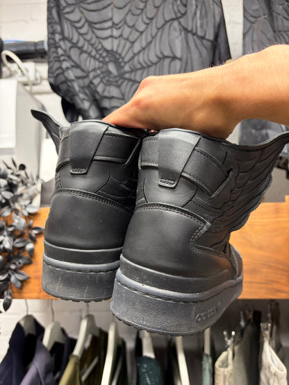 Jeremy Scott x Adidas ‘Wings 4.0’ Triple Black High Top Sneakers