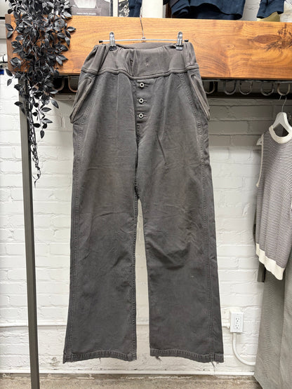 Kapital ‘Sailor’ Faded Dark Brown Low Rise Wide Leg Pants
