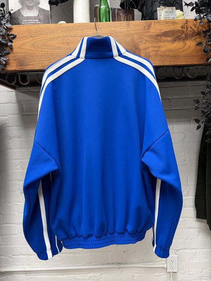 Vetements Blue/White Striped Drop Shoulder Zip-Up Track Jacket