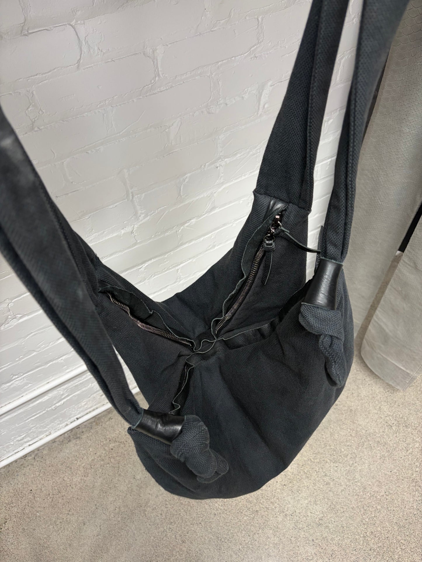 Silent by Damir Doma Black Canvas Sling Bag