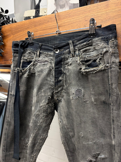 AW2009 Rick Owens ‘Hogwash’ Dark Dust ‘Detroit Cut’ Denim