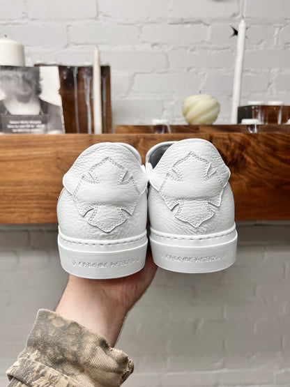 Chrome Hearts ‘Dagger’ Slip-On White Leather Low Top Sneakers