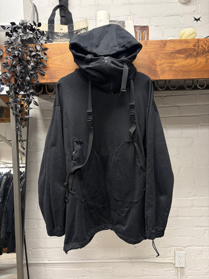 Y-3 Yohji Yamamoto ‘Gun Holster’ Black High Neck Zip Hoodie