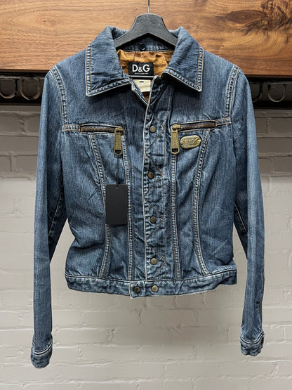 Dolce & Gabbana Blue Light Wash Denim Jacket