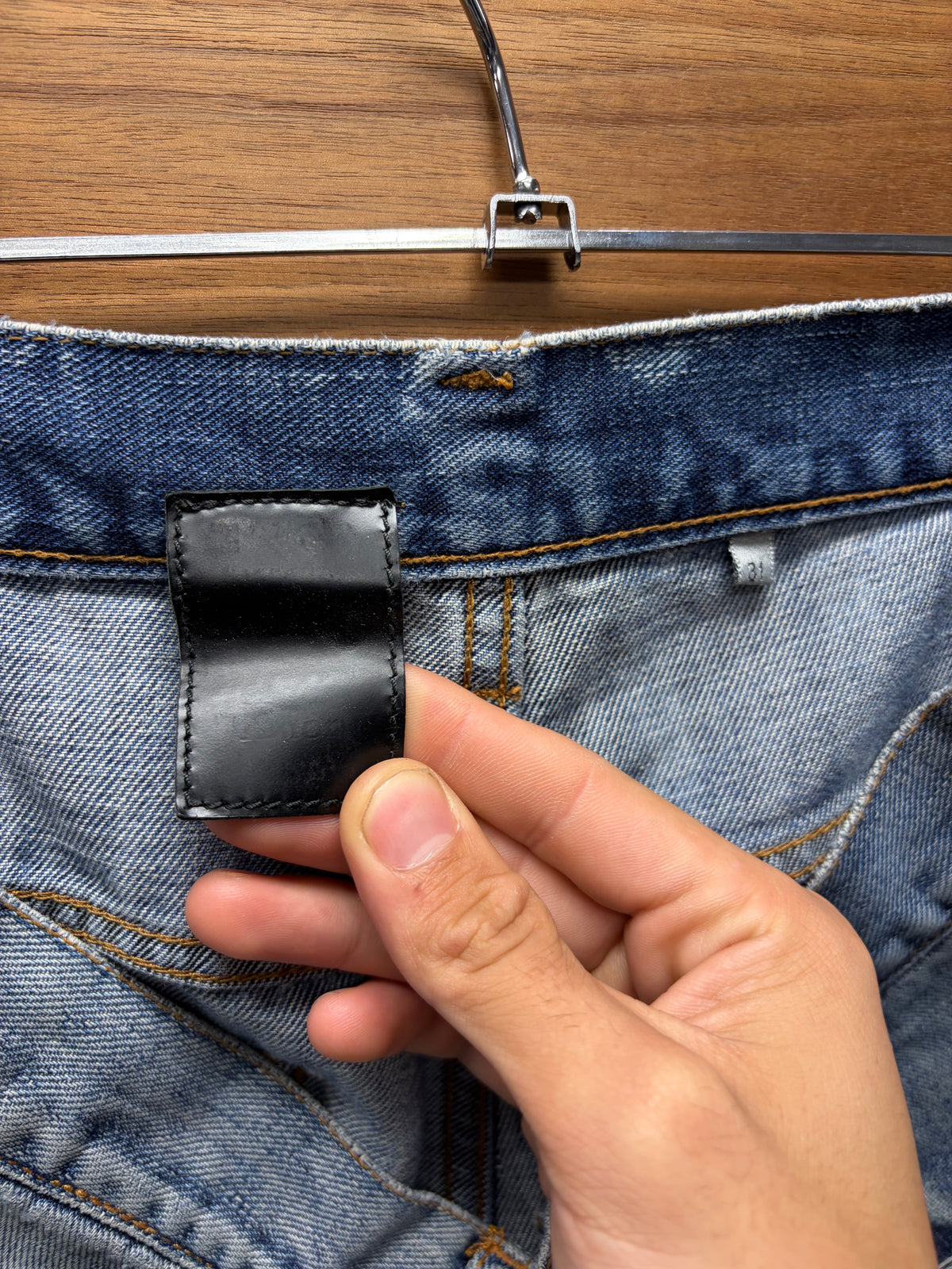 Dior Homme ‘Heavily Blowout Distressed’ Light Washed Blue Skinny Jeans