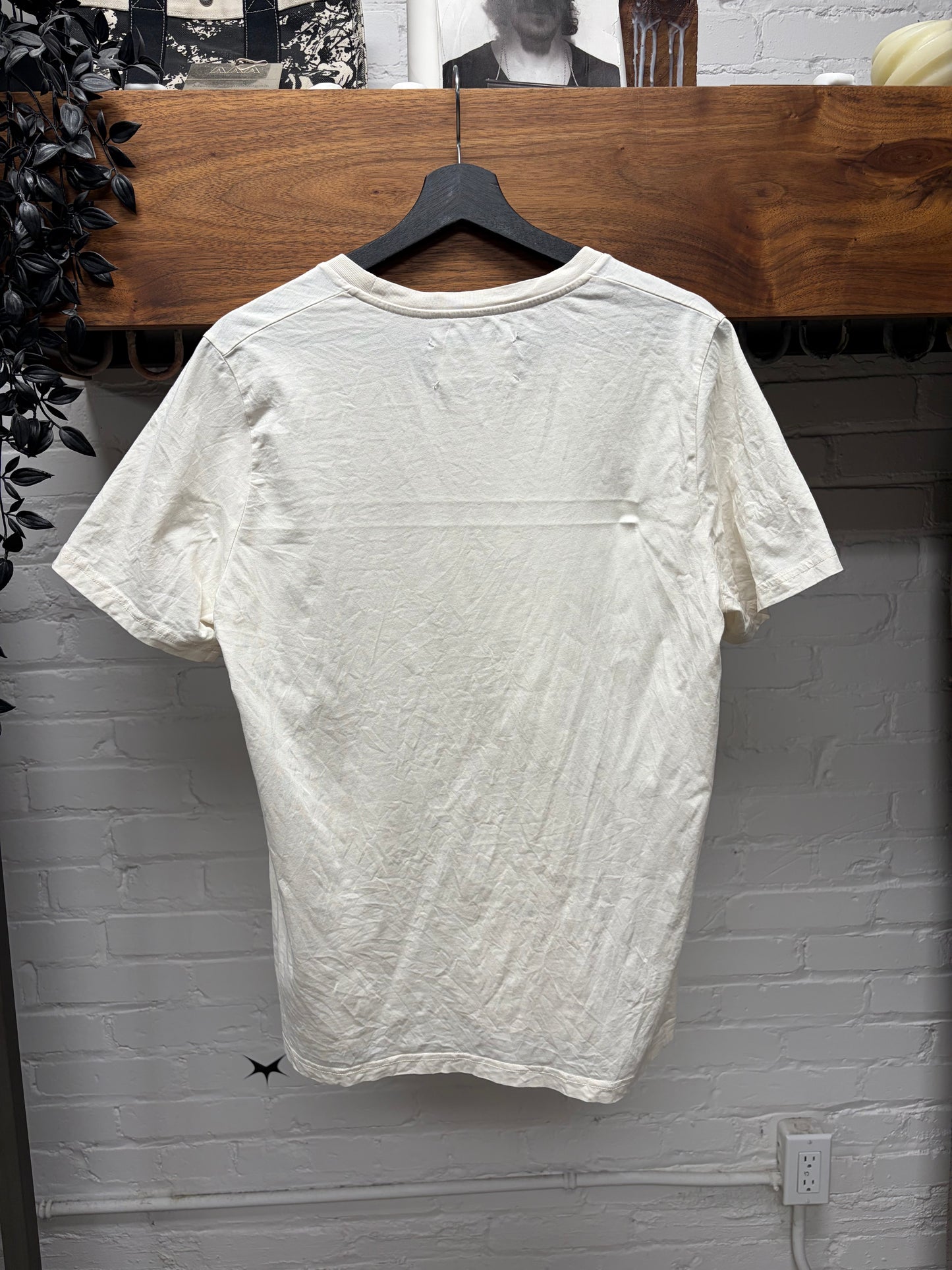 SS2016 Maison Margiela Cream White Basic Blank T-Shirt