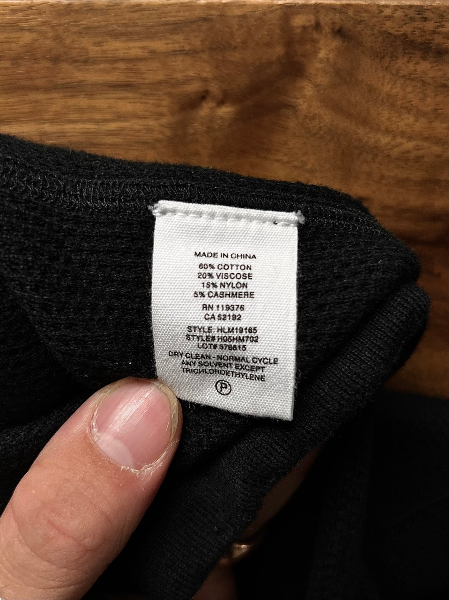 Helmut Lang Black Thermal ‘Bondage’ Hoodie