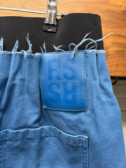 AW2022 Raf Simons Blue ‘Boxer Waistband’ Denim Wide Leg Denim