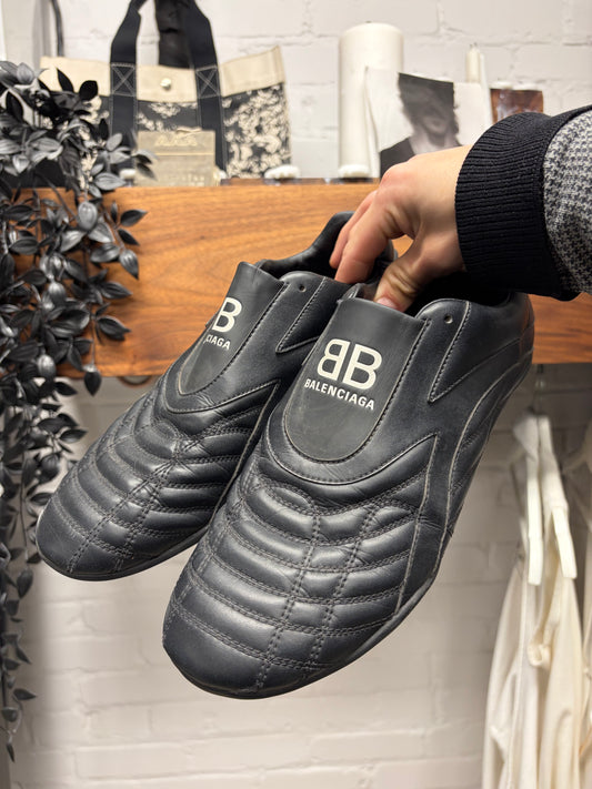 Balenciaga ‘Zen’ Black Leather Ultra Low Top Sneakers