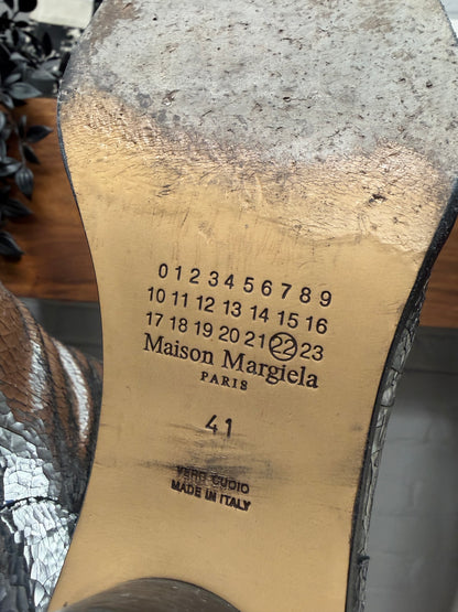 Maison Margiela ‘Tabi’ Split Toe ‘Broken Mirror’ Metallic Leather Boots