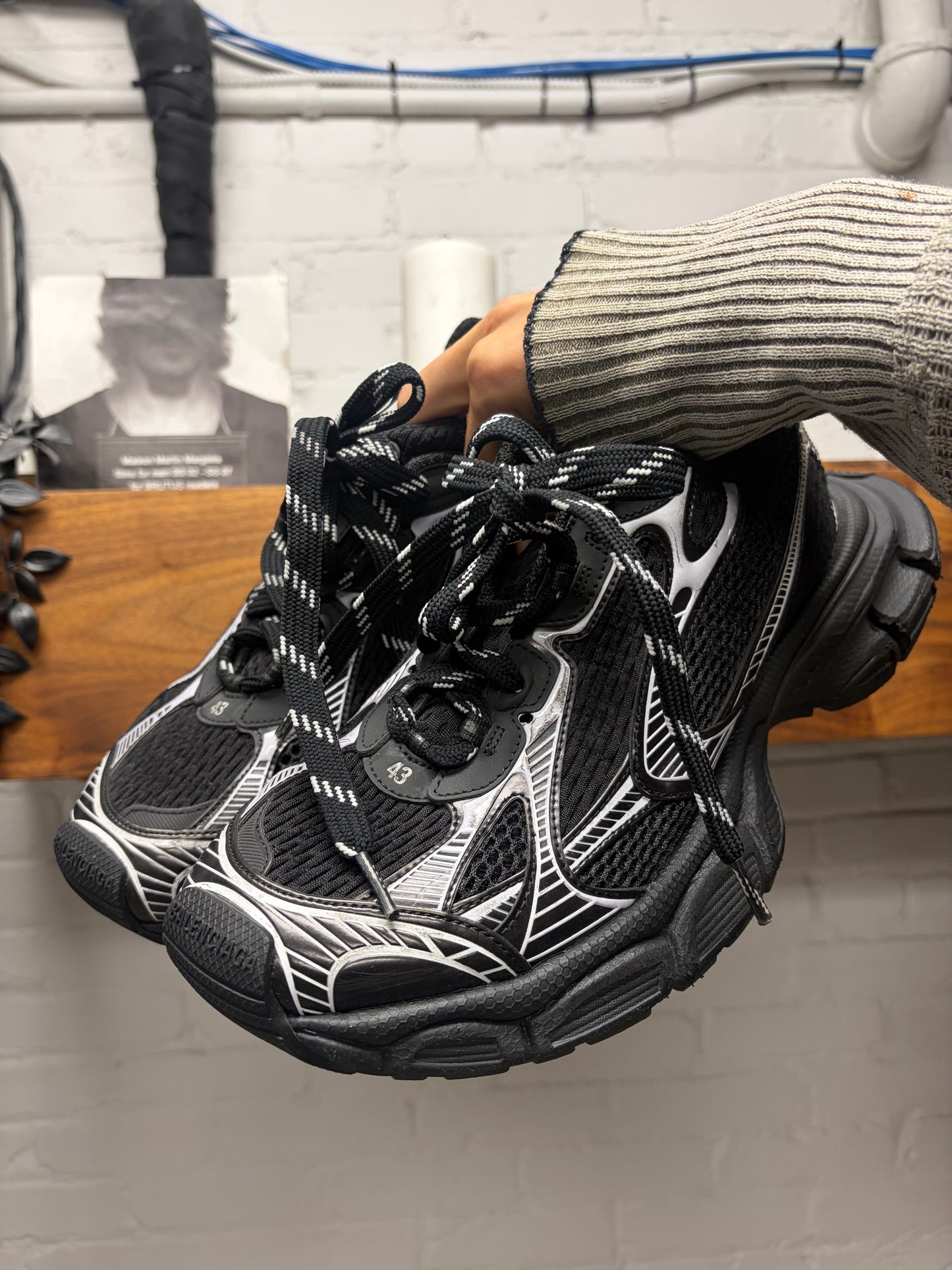 Balenciaga ‘3XL’ Black/Silver Low Top Sneakers