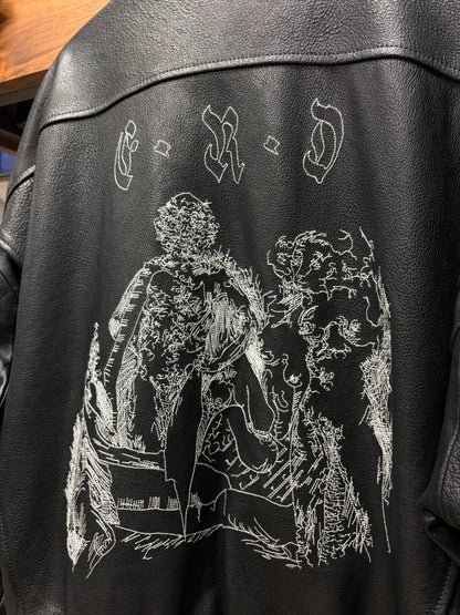 AW2024 Enfants Riches Deprimes ‘Painters Wife’ Black Lambskin Leather Jacket