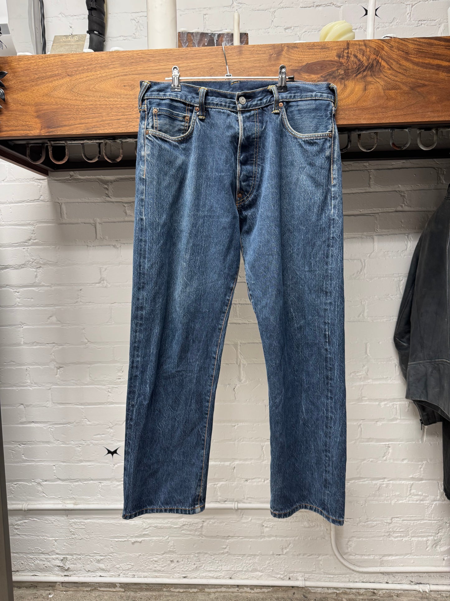 Evisu ‘N03’ Gull Logo Raw Blue Denim