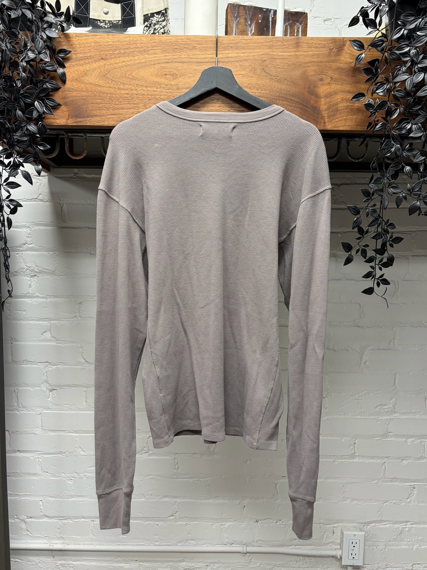 Entire Studios ‘Thumbhole’ Thermal Long Sleeve Cotton T-Shirt