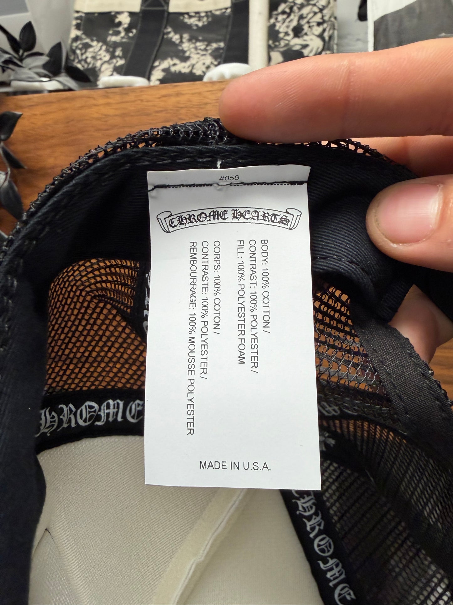 Chrome Hearts ‘Hollywood Store Exclusive’ Mesh Trucker Hat