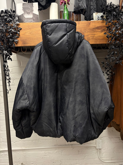 Y/Project ‘Double Collar’ Black Oversized Hooded Puffer Jacket