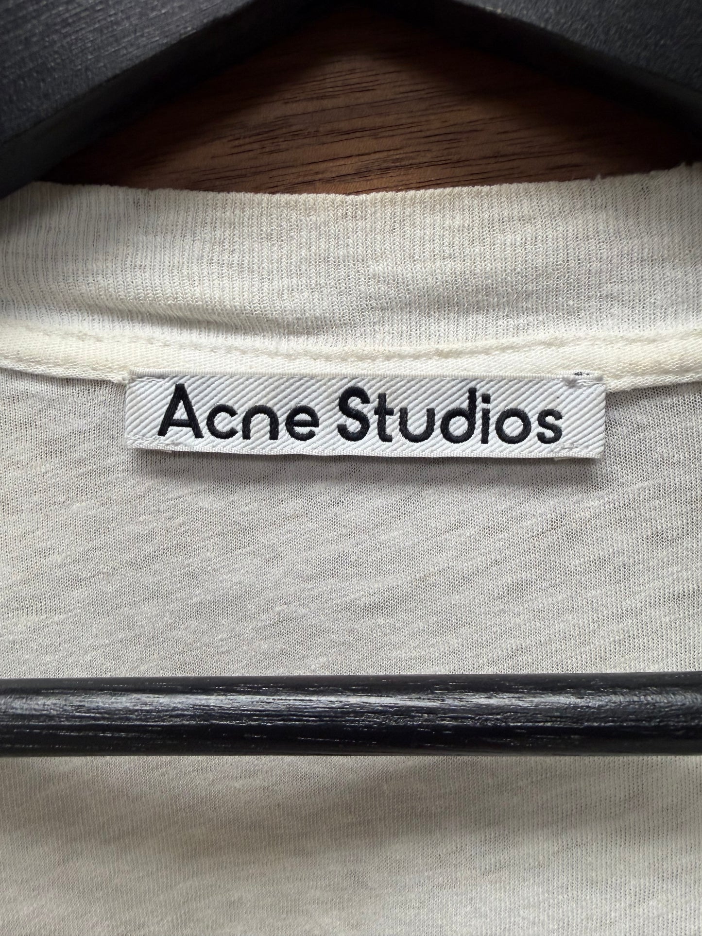 Acne Studios ‘Stockholm Logo’ White Long Sleeve Shirt