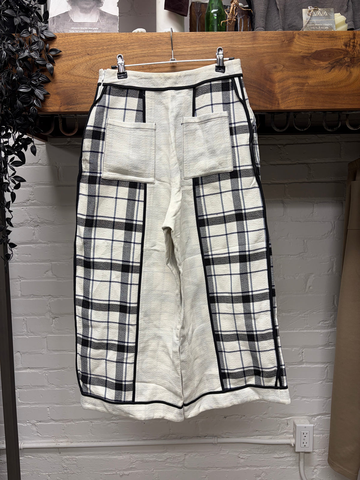 SS2016 Acne Studios ‘Odette Frosted’ Plaid 3/4 Length Sweatpants