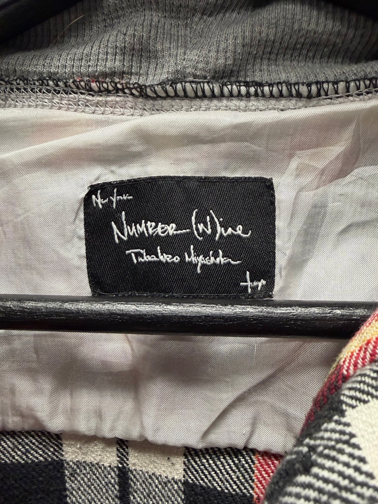 AW2005 Number (N)ine ‘The High Streets’ Hooded Plaid Flannel