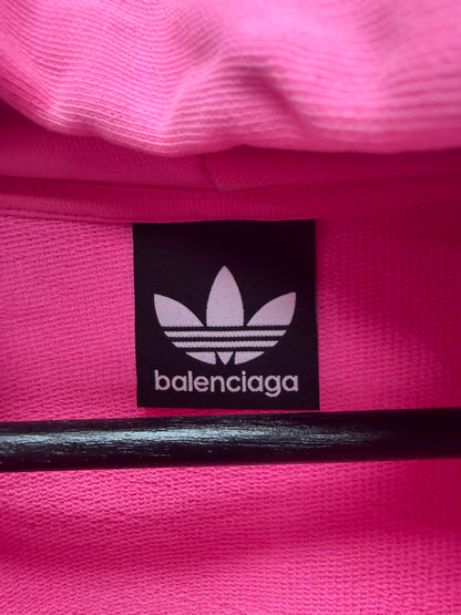 SS2023 Balenciaga x Adidas Pink ‘3-Stripe’ Pullover Hoodie