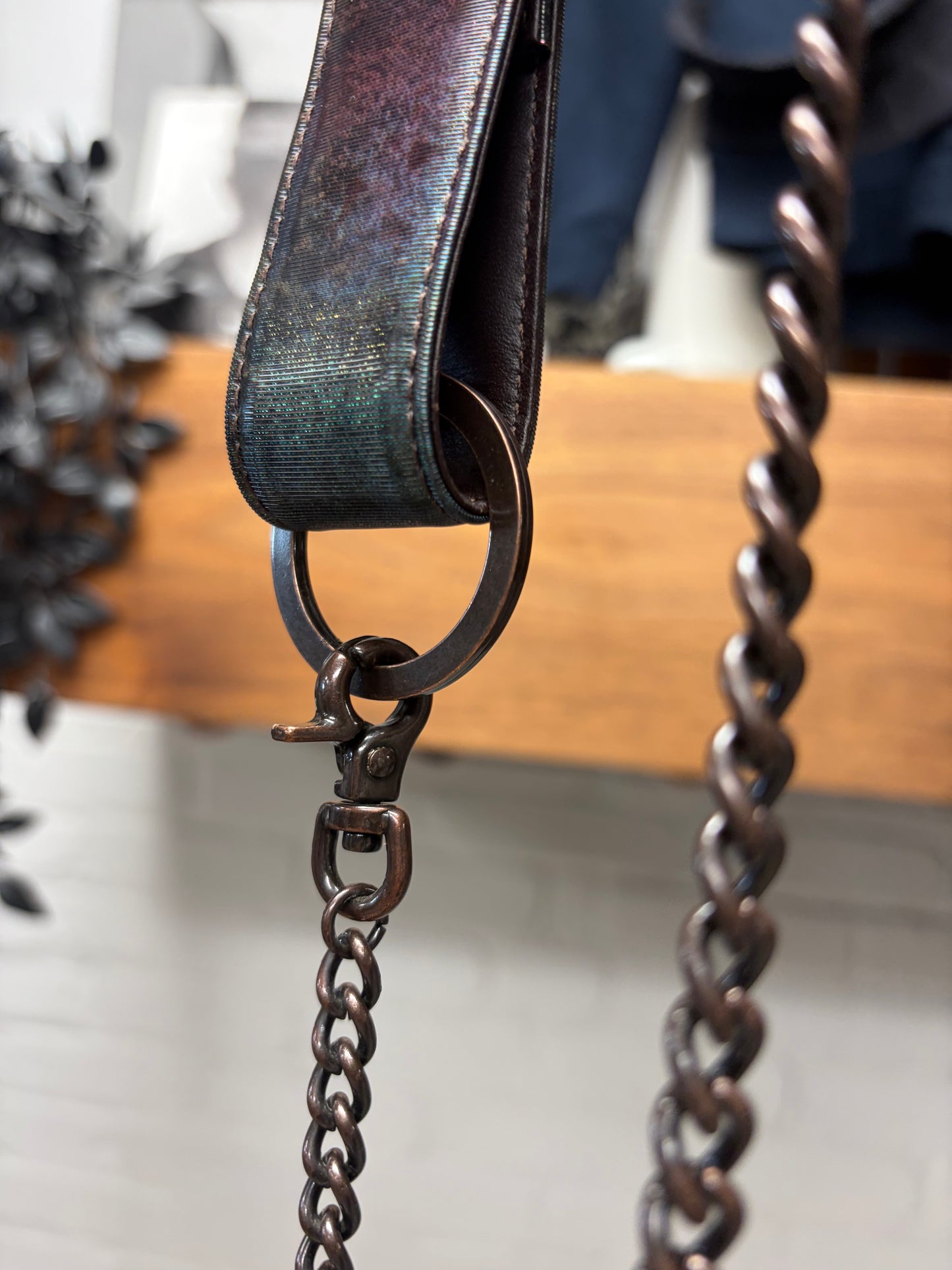 AW1995 Jean Paul Gaultier ‘Cyber’ Rustic Metal Wallet Chain