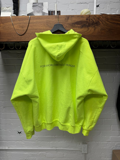 Balenciaga ‘World Food Programme’ Neon Zip Up Hoodie