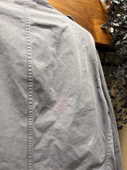 Stone Island ‘David TC’ Grey Cotton Badge Logo Field Jacket