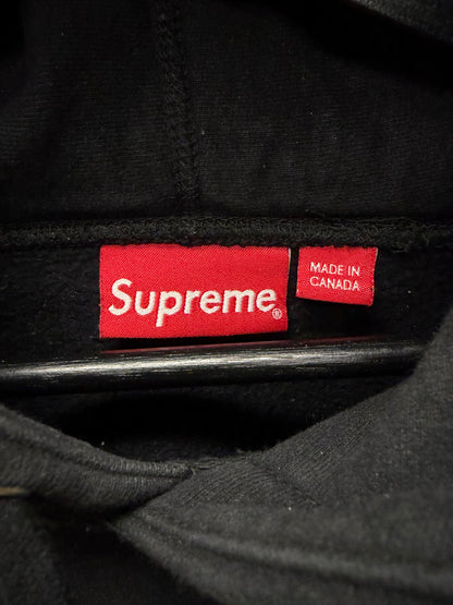 AW2019 Supreme Paisley ‘Box Logo’ Black/Black Hoodie