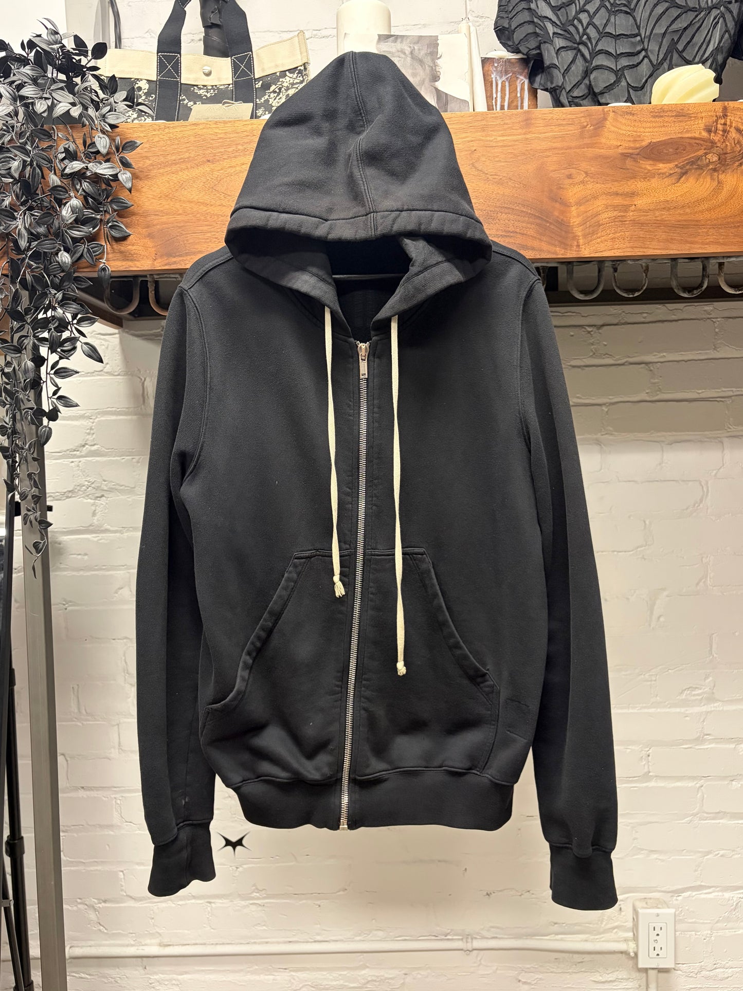 Rick Owens DRKSHDW Black ‘Jason’ Zip-Up Hoodie