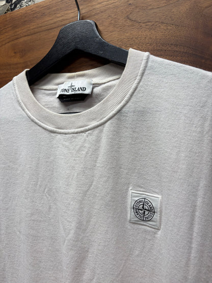 Stone Island ‘Badge Logo’ White Patch T-Shirt