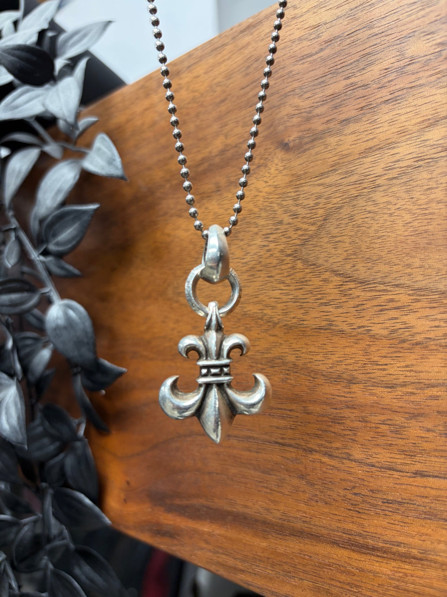 Chrome Hearts ‘Jumbo Fleur de Lis’ 925 Silver Double Bail Pendant