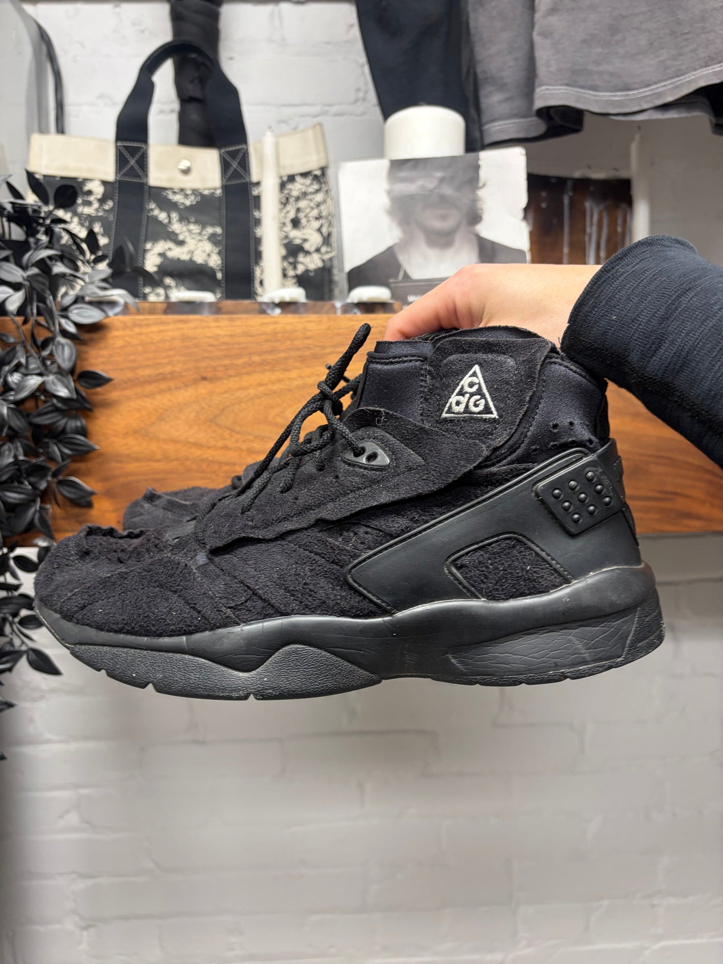 Comme Des Garçons Homme Plus x ACG Mowabb Black High Top Sneakers