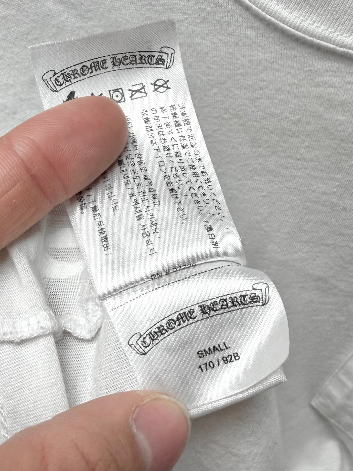 Chrome Hearts ‘Hong Kong’ Store Exclusive Horseshoe White Logo T-Shirt