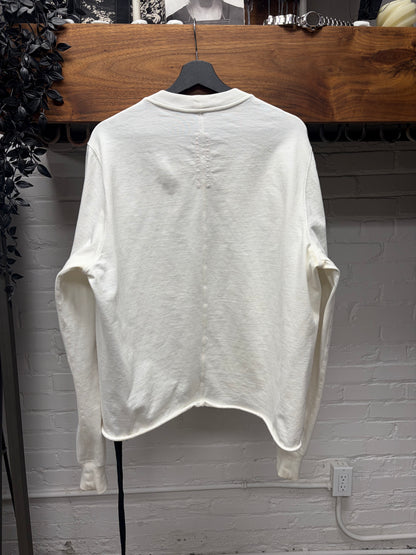Rick Owens DRKSHDW Milk White ‘Double Thread’ Sweatshirt