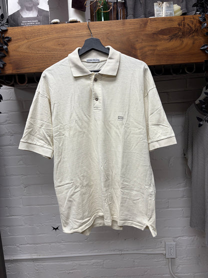 Vintage 1990s Stone Island ‘Marina’ Cream White Polo